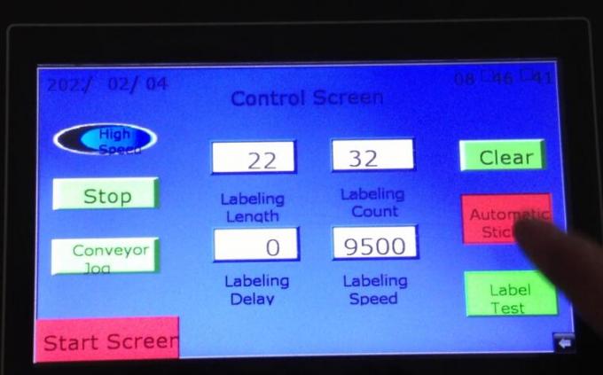 ວັດຖຸກວດພົບຕາຕິດຝາອັດຕະໂນມັດຂ້າງສອງອັດຕະໂນມັດທີ່ມີປ້າຍ