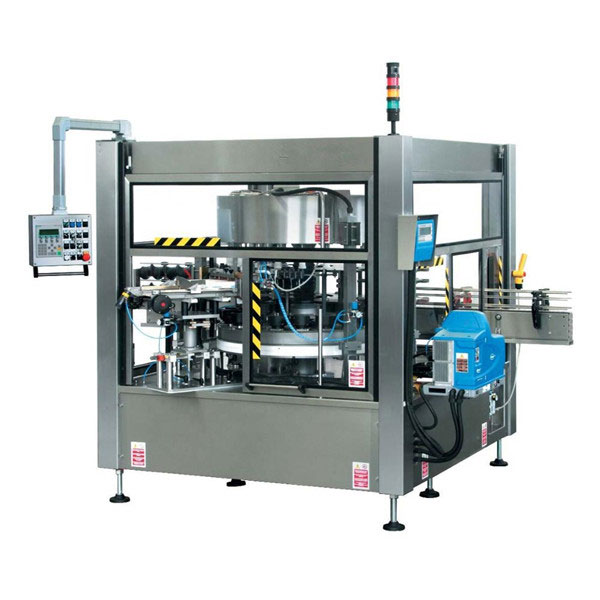 ເຄື່ອງຈັກຕິດສະຕິກເກີ້ຂວດວໍເປເປີເຕັມອັດຕະໂນມັດ CE